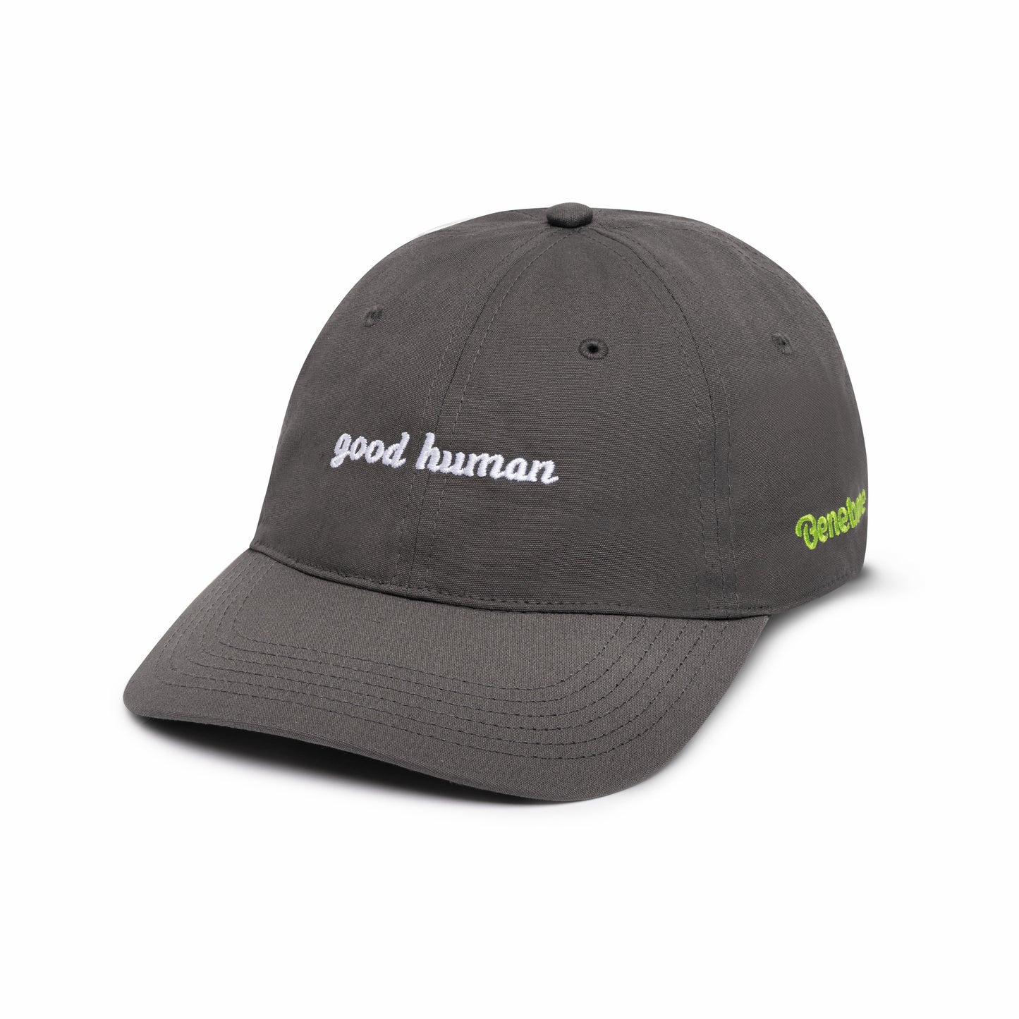 Benebone hate with logo and text "good human" on front
