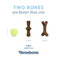 Two bones are better than one. Tiny zaggler and maplestick. Under 15 lbs.