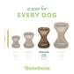 A size for every dog. Size guide: medium dental chew, under 60 lbs.