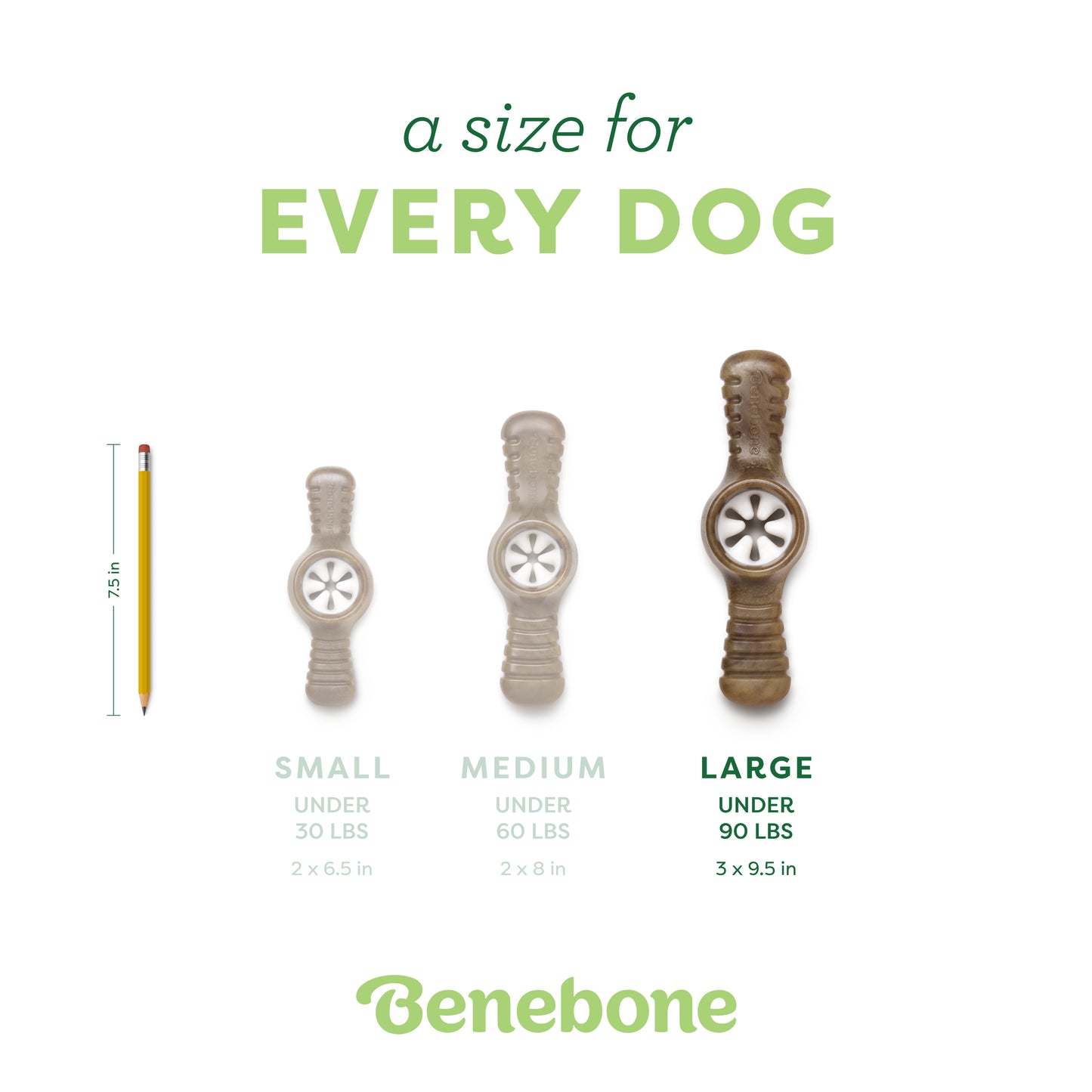  A size for every dog. Size guide: large pawplexer, under 90 lbs.