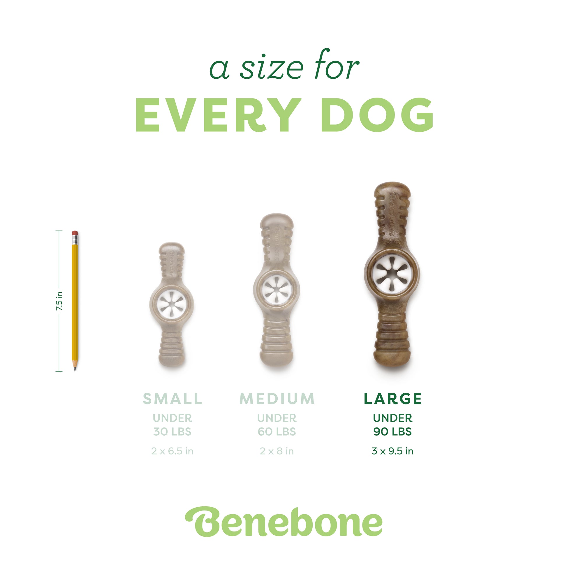  A size for every dog. Size guide: large pawplexer, under 90 lbs.