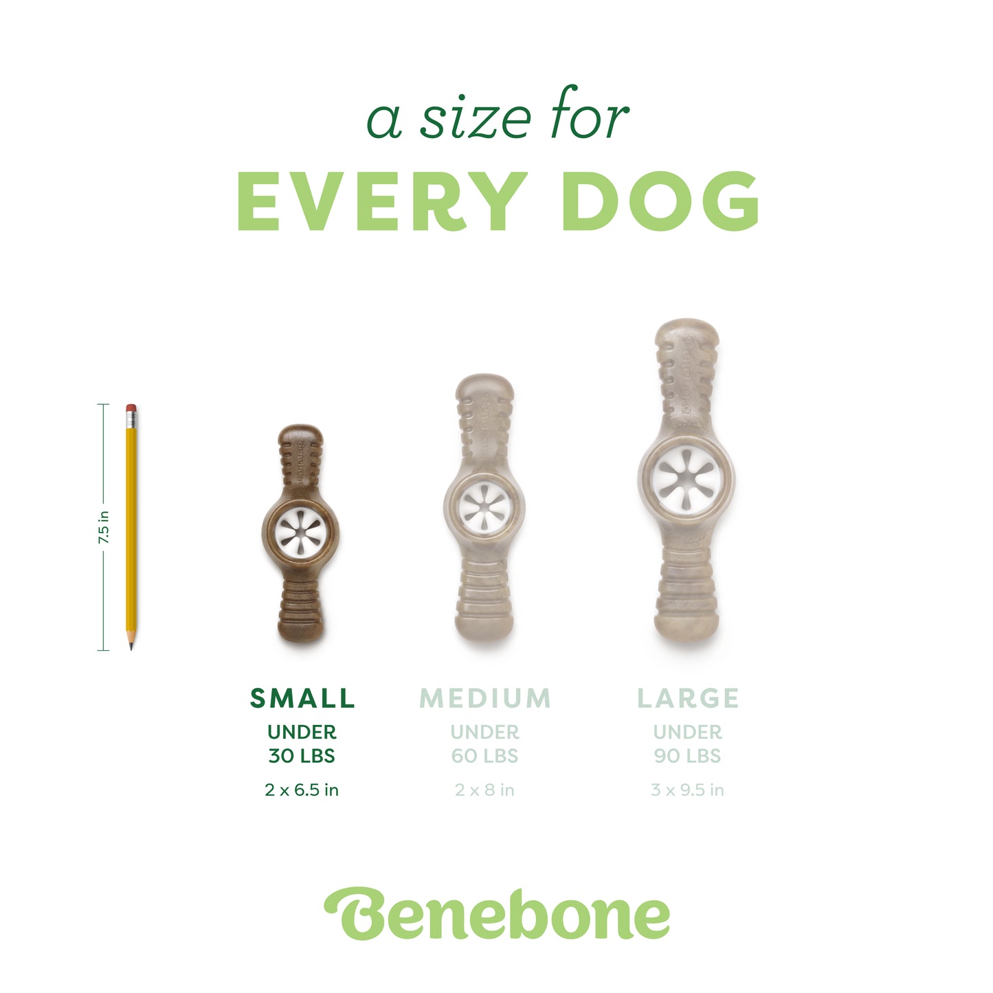  A size for every dog. Size guide: small pawplexer, under 30 lbs.