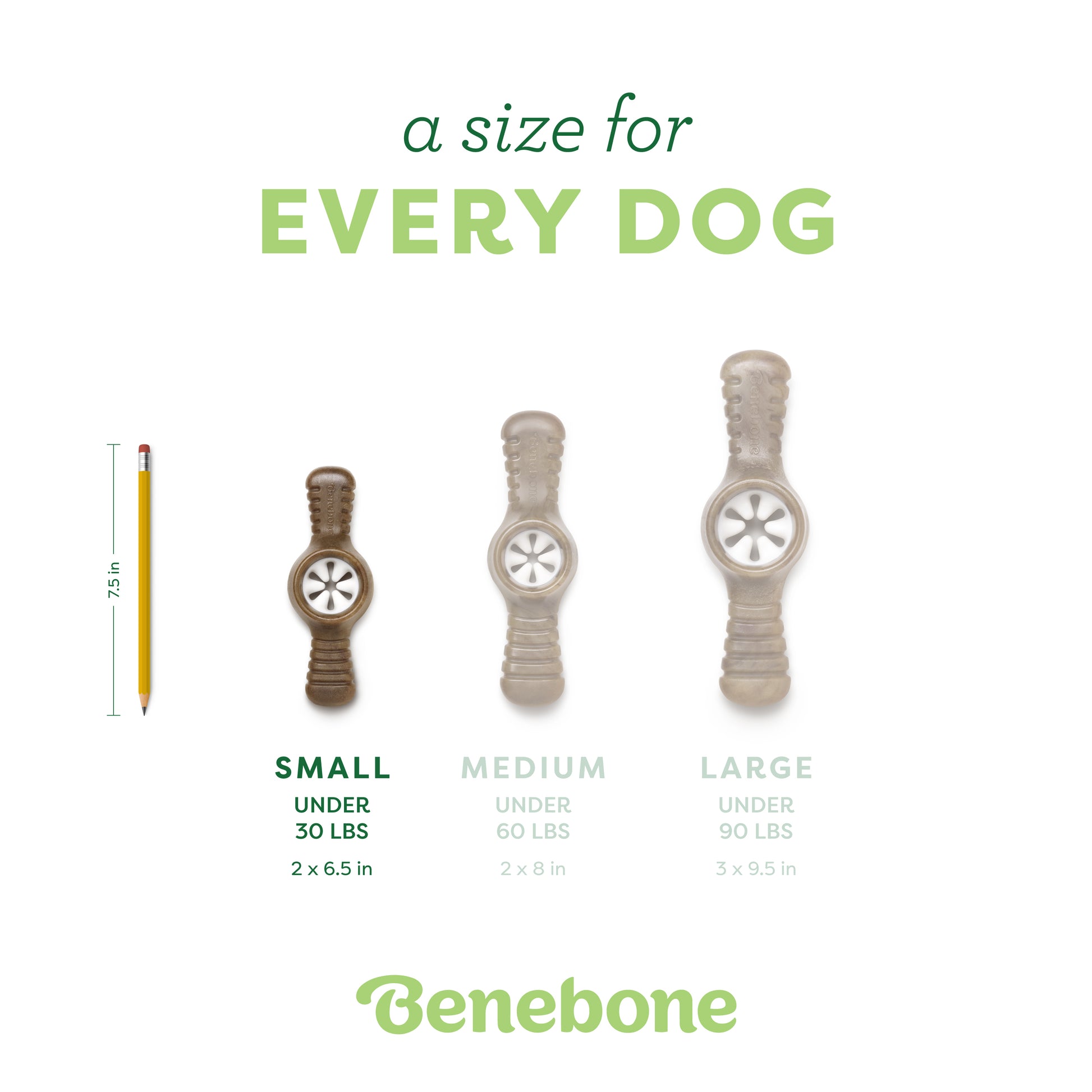  A size for every dog. Size guide: small pawplexer, under 30 lbs.