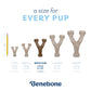 A size for every pup. Size guide. Medium wishbone, under 60 lbs.