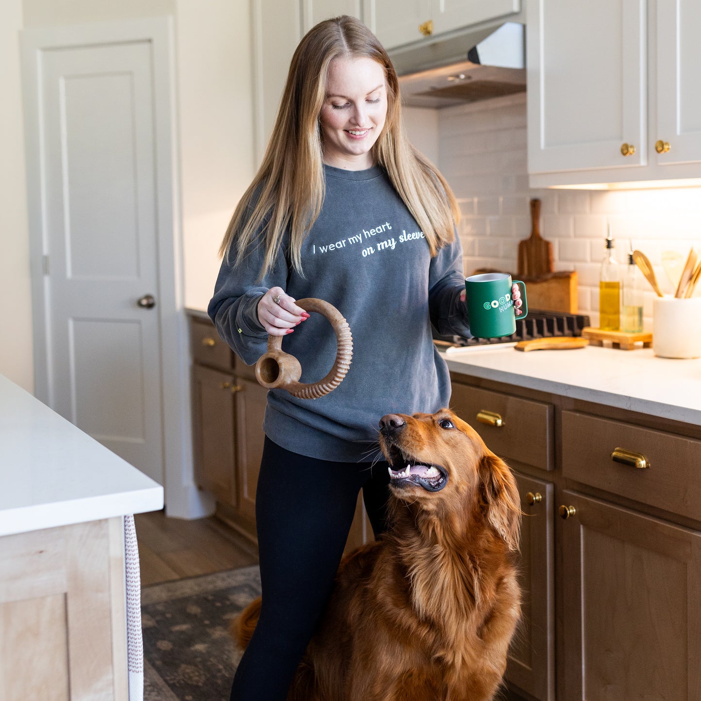 Women with Dog and Ring Benebone