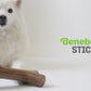 Benebone Stick video with music no talking. Video shows dogs interacting with Benebones. Video contains text that reads: Benebone Stick. Irresistible real flavors, bacon, maple wood. Real maple wood! Real pieces of Bacon! Paw-friendly grip. Long-lasting fun. Stay playful Benebone logo.